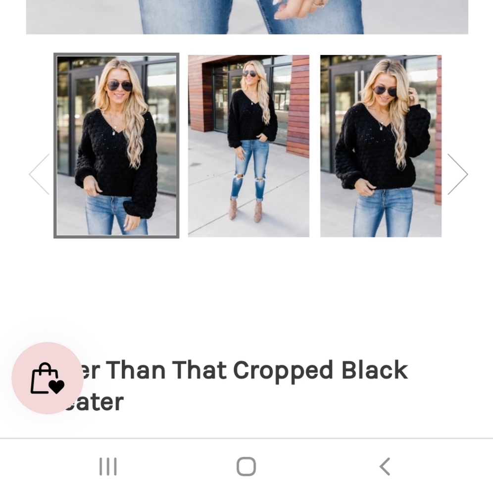Better Than That cropped sweater